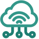 IoT device integration icon for real-time shopfloor data connectivity